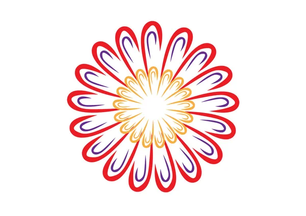 Wzór Kwiatowy Ozdoby Lub Logo Edytowalny Klip Artystyczny — Wektor stockowy