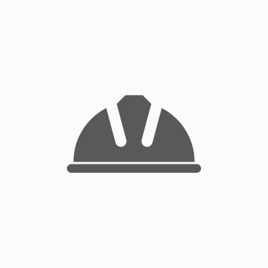 Güvenli kask ikonu vektör illüstrasyonu