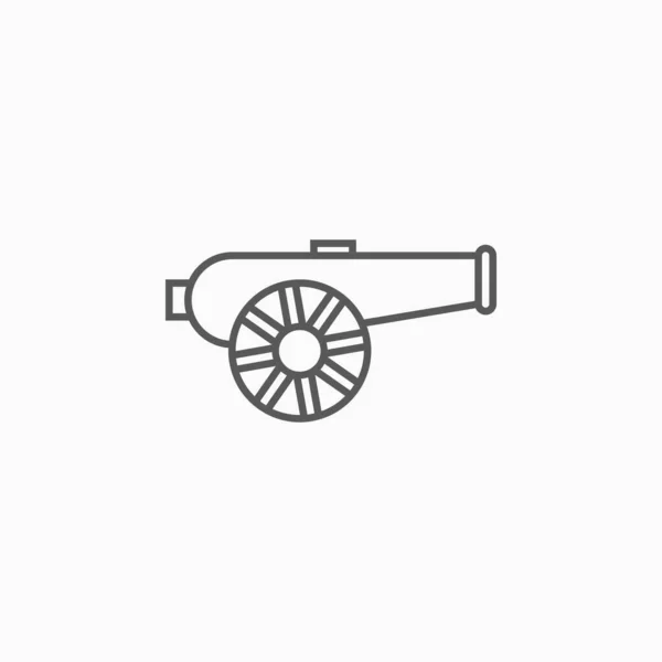 Cannon Icon Artillery Vector — Stock Vector