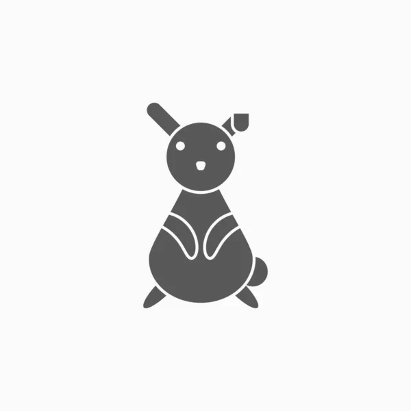 Icono Conejo Vector Conejo — Vector de stock
