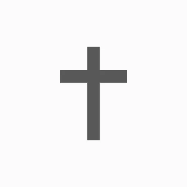 Religion Croix Icône Vectoriel Illustration — Image vectorielle