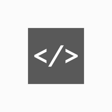 code icon, vector, illustration