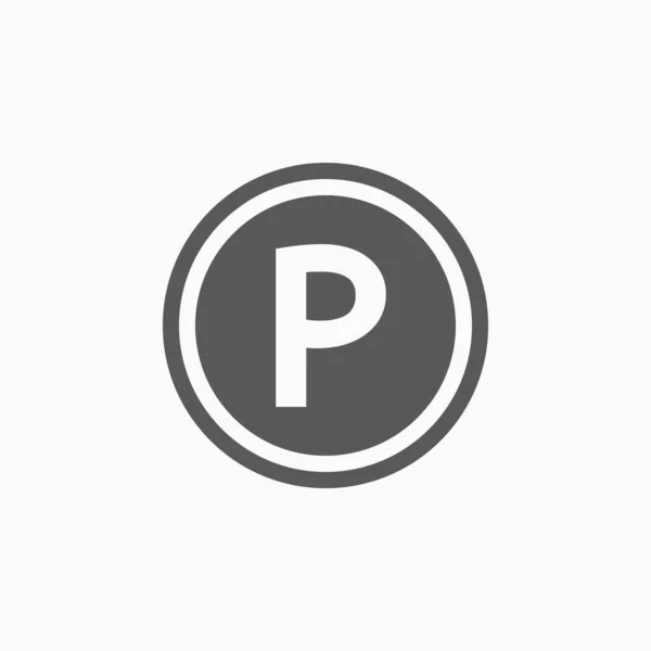 Vektorová Ilustrace Ikony Parkování — Stockový vektor