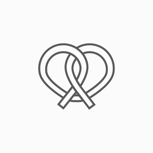 Икона Кренделя Вектор Хлеба — стоковый вектор