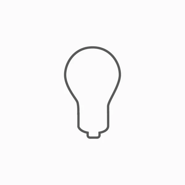 Εικονίδιο Λάμπας Ηλεκτρικό Λαμπτήρα Διάνυσμα — Διανυσματικό Αρχείο