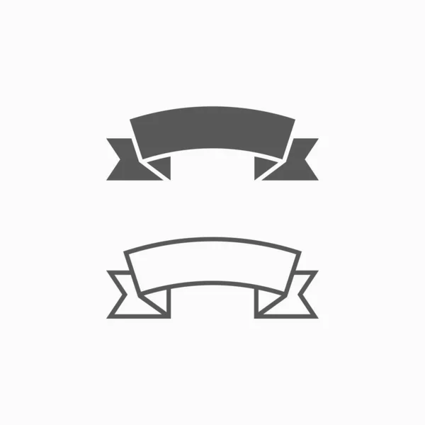 Стрічкові Банери Значок Векторні Ілюстрації — стоковий вектор