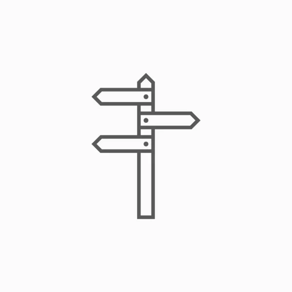 Ταμπέλα Εικονιδίου Guidepost Διάνυσμα — Διανυσματικό Αρχείο