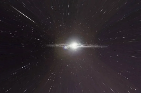 Красива Спіральна Галактика Високій Роздільній Здатності — стокове фото