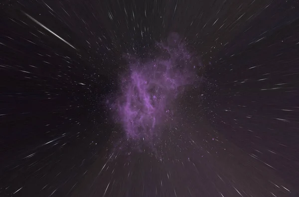 高解像度5Kの宇宙にある紫色のスターダスト — ストック写真