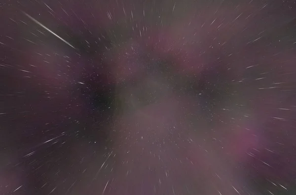 Polvere Stelle Colorate Dall Universo Che Distorce Spazio Alta Risoluzione — Foto Stock