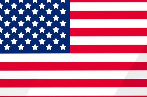 Vlajka Spojených Států Amerických Originálními Barvami Vysokém Rozlišení — Stock fotografie