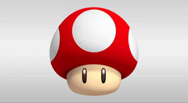 Grzyb Super Mario Bros Białym Tle — Zdjęcie stockowe