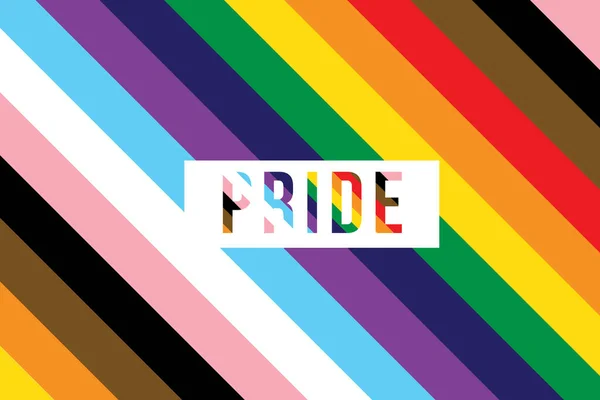 Lgbt Pride Flag Word Pride Half — Stock Photo, Image