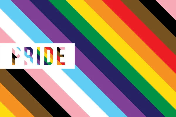 Lgbt Pride Flag Word Pride — Stock Photo, Image