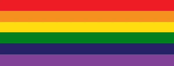 Bandera Orgullo Lgbt Original Con Colores Primarios — Foto de Stock