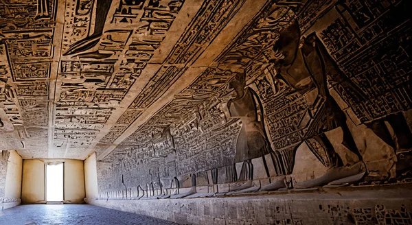 Majestic Drawings Made Ancient Egyptians Pyramid — Stock Photo, Image