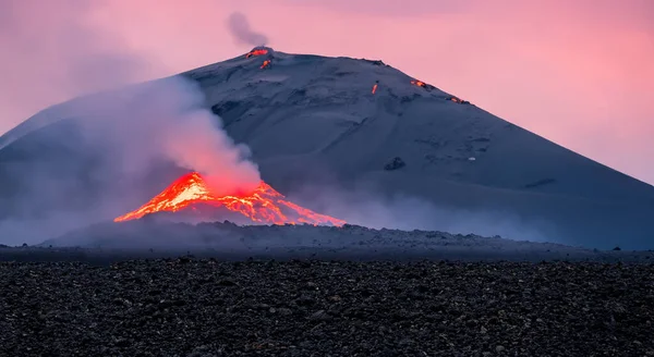 Gyönyörű Táj Egy Vulkán Kitörő Latin Amerikában — Stock Fotó