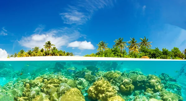 Прекрасный Вид Остров Морем Кристально Чистой Водой Высоком Разрешении — стоковое фото