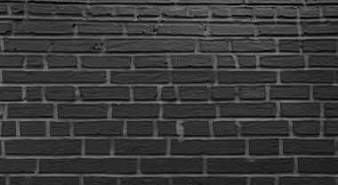 Soyut koyu tuğla duvar dokusu arka plan deseni, yüksek çözünürlüklü gerçek siyah duvar tuğla yüzey dokusu HD