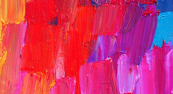 Niesamowite Abstrakcyjne Malowanie Czerwonych Kolorów Niebieskim Fioletowym — Zdjęcie stockowe