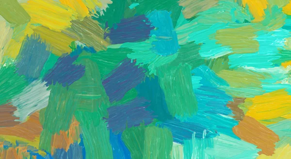 Niesamowite Abstrakcyjne Malowanie Zielonych Niebieskich Kolorów Wysokiej Rozdzielczości — Zdjęcie stockowe
