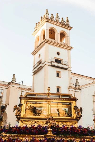 Påsk Procession Badajoz Och Vår Herre Jesus Kristus Vila Eller — Stockfoto