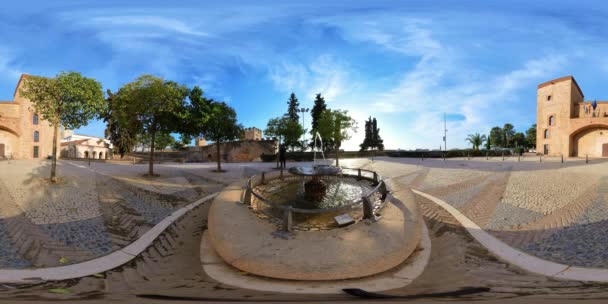 360 Video Badajoz Provinsiella Arkeologiska Museum Plaza Jos Lvarez Senz — Stockvideo