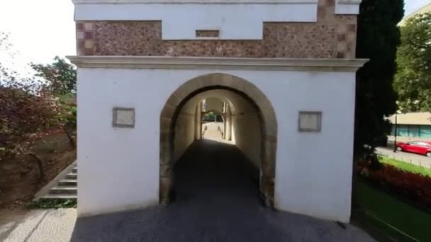 Puerta Del Pilar Badajoz Extremadura Spanien Stock-video