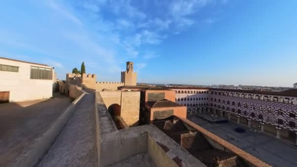 Náměstí Plaza Alta Starém Městě Badajoz Extremadura Španělsko — Stock video