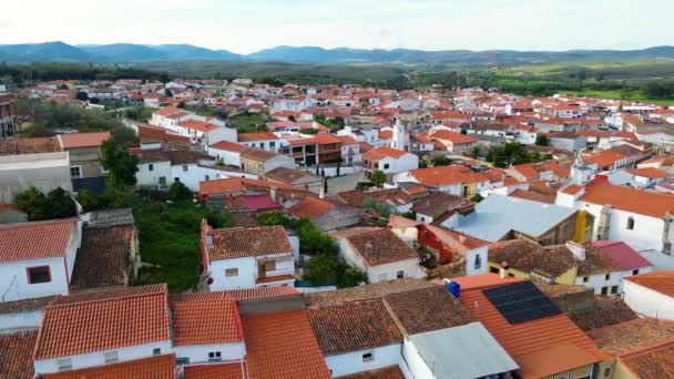 Vista Aérea Codosera Extremadura Badajoz España — Vídeo de stock
