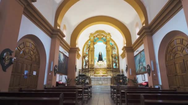 Badajoz Espanha Domingo 2024 Santuário Nossa Senhora Das Dores Chandavila — Vídeo de Stock