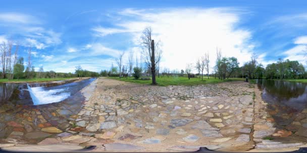 360 Piscina Água Natural Codosera Extremadura Espanha — Vídeo de Stock