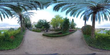 Badajoz, İspanya, 26 Mart 2024. Badajoz 'da 360 Mutfak Bahçesi