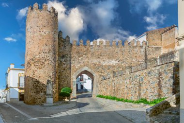 Burgos Gate in Jerez de los Caballeros, Badajoz clipart