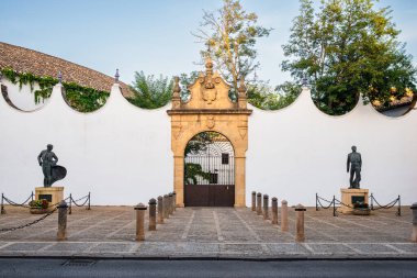 Badajoz, İspanya, Pazar. Eylül 12024. Ronda, Endülüs, İspanya boğa güreşine giriş
