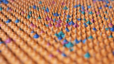 Tüm vücut için akupunktur paspası. Lastik bir çarşafta keskin demir iğneler.