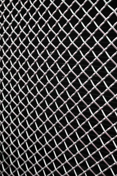 Алмаз Потрескавшийся Решетка Решетки Металла Нержавеющей Стали — стоковое фото