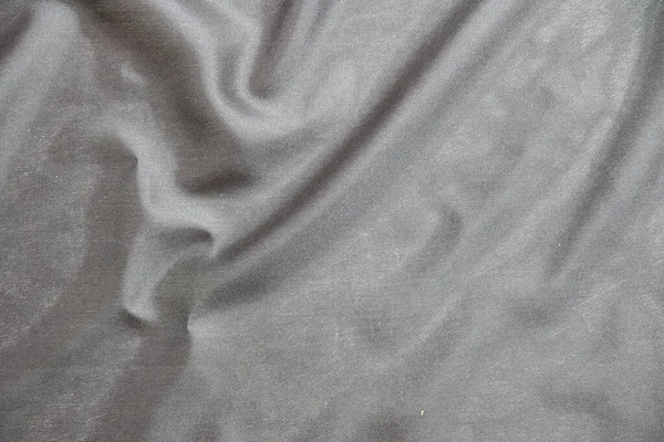 Tecido Seda Preto Elegante Liso Cetim Textura Pano Luxo Para — Fotografia de Stock