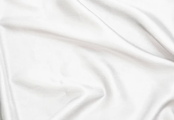 Tela Seda Blanca Elegante Lisa Textura Tela Lujo Satén Para — Foto de Stock