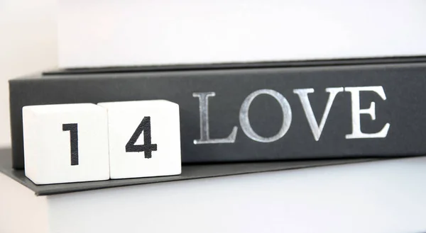 Palabras Amor Cuaderno Para Día San Valentín — Foto de Stock