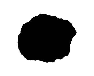 Beyaz arkaplanda izole edilmiş kağıttaki kara delik 