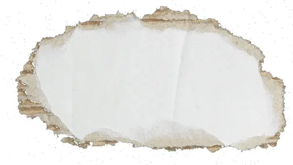 Carta Ondulata Kraft Isolata Sfondo Bianco — Foto Stock