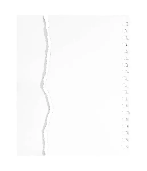 Weißes Blatt Papier Isoliert Auf Weißem Hintergrund — Stockfoto