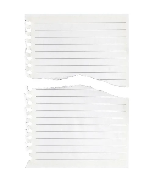 Papier Notesu Paski Izolowany Białym Tle — Zdjęcie stockowe
