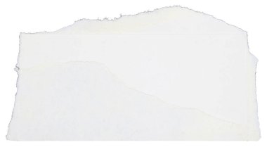 Parçalanmış albüm kağıtları beyaz arkaplanda izole edilmiş