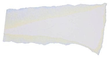 Parçalanmış albüm kağıtları beyaz arkaplanda izole edilmiş