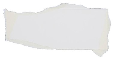 Parçalanmış albüm kağıtları beyaz arkaplanda izole edilmiş