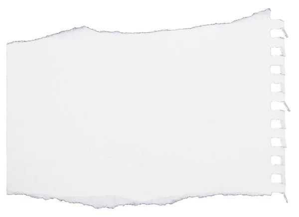 Кусочки Рваной Бумаги Белом Фоне — стоковое фото