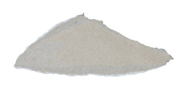 Parçalanmış albüm kağıtları beyaz arkaplanda izole edilmiş