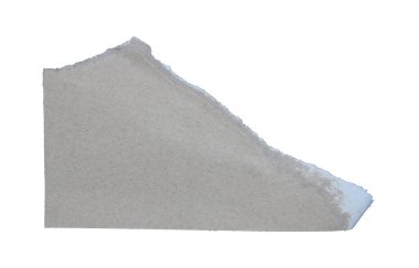 Parçalanmış albüm kağıtları beyaz arkaplanda izole edilmiş